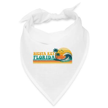 Siesta Key Florida Retro Spring Break Strandkreuzfahrt - Bandana - Weiß - Vorne