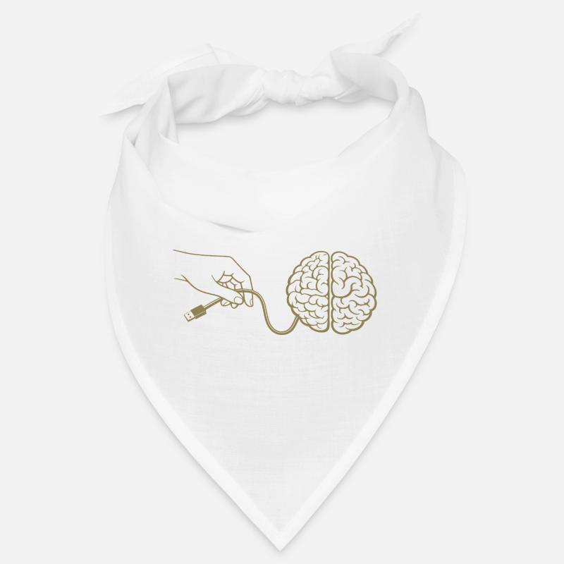Connecteur de câble Brain Head Intelligence Intelligence artificielle Bandana