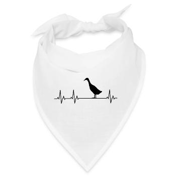 Laufente - Laufentenzüchter - Indische Laufente - Bandana - Weiß - Vorne