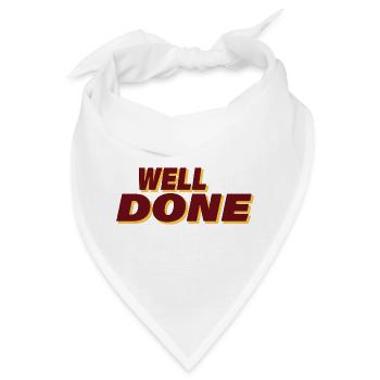 WELL DONE - Bandana - Weiß - Vorne