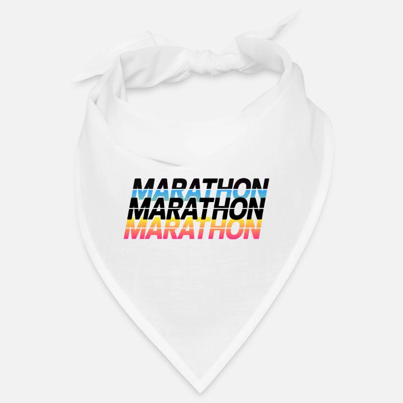 Marathon Gradient Typography Bandana