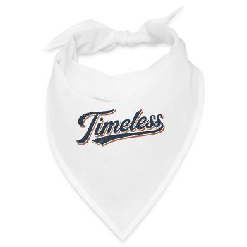 Zeitloses Vintage-Schriftzug - Bandana - Weiß - Vorne
