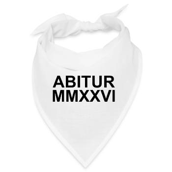 ABITUR - Bandana - Weiß - Vorne