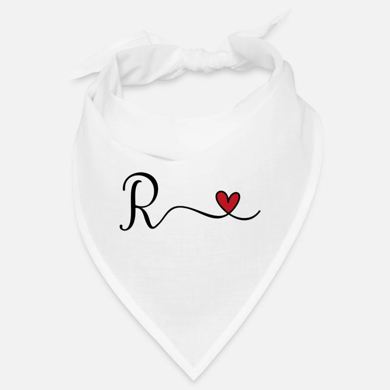 Buchstabe R Monogramm Bandana