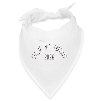 ABI: Freiheit - Bandana - Weiß - Vorne