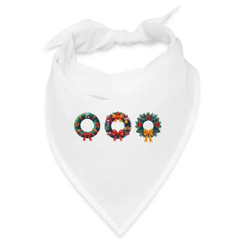 Festtagskranz Geburtstag und Weihnachten - Bandana - Weiß - Vorne