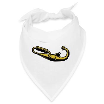 Auspuff Moped Schrauber Zweitakter Motorrad - Bandana - Weiß - Vorne