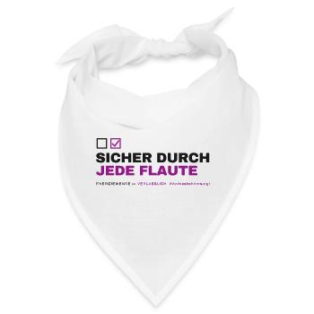 SICHER DURCH JEDE FLAUTE - Bandana - Weiß - Vorne