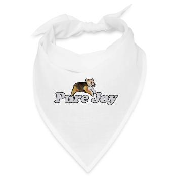 Pure Joy Corgi Lauf - Bandana - Weiß - Vorne