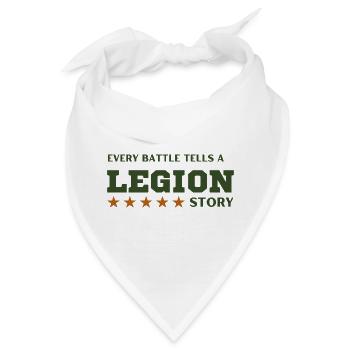 Legion-Schlachtgeschichte - Bandana - Weiß - Vorne