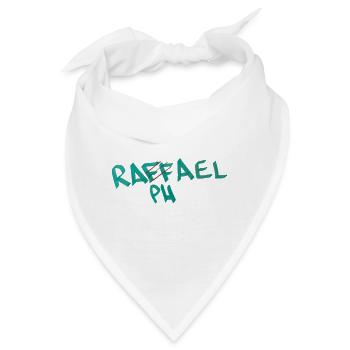 Geschenkidee für Raphael  - Bandana - Weiß - Vorne