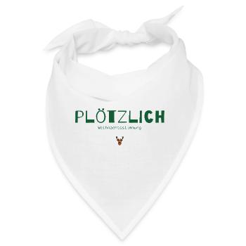 Plötzlich Weihnachtsstimmung – Weihnachtsdesign - Bandana - Weiß - Vorne