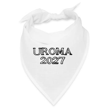 Uroma 2027 Schriftzug handgezeichnet - Bandana - Weiß - Vorne