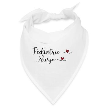 Kinderkrankenschwester - Bandana - Weiß - Vorne
