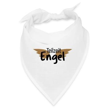 Engel Teilzeitengel Flügel Held Heldin Geschenk - Bandana - Weiß - Vorne