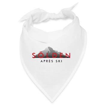 Sölden Apres Ski Wintersport Design - Bandana - Weiß - Vorne