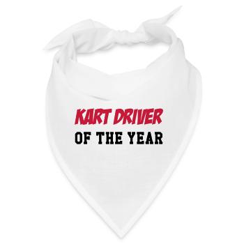 Go-Kart / Karting / Kart / Fahrer - Bandana - Weiß - Vorne