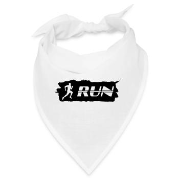 Laufen, Läufer - Run - Bandana - Weiß - Vorne