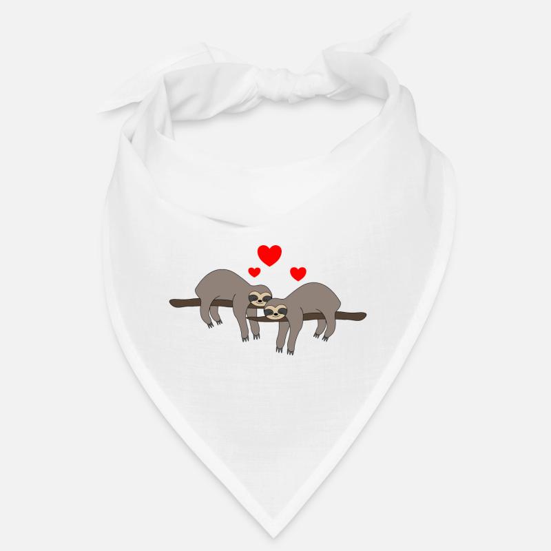 Faultiere Valentinstag Bandana