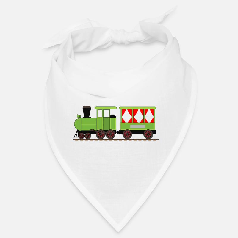 Dampflok Zug Eisenbahn Bandana