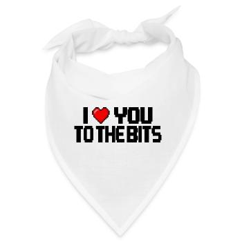 Ich liebe dich bis ins kleinste Detail - Bandana - Weiß - Vorne