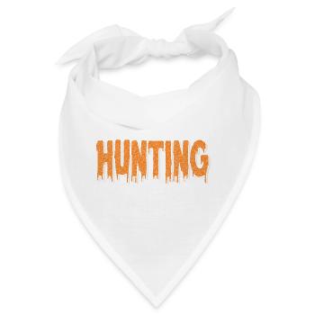 Abenteuerliches Hunted Tierdesign - Bandana - Weiß - Vorne