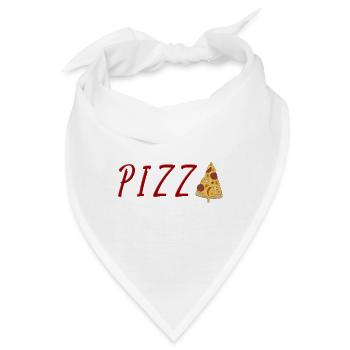 PIZZA - Bandana - Weiß - Vorne
