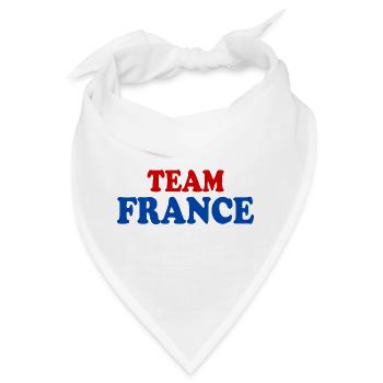 Frankreich - Bandana - Weiß - Vorne