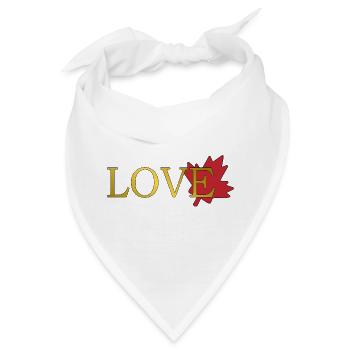 Liebe Maple Leaf von Kanada - Bandana - Weiß - Vorne