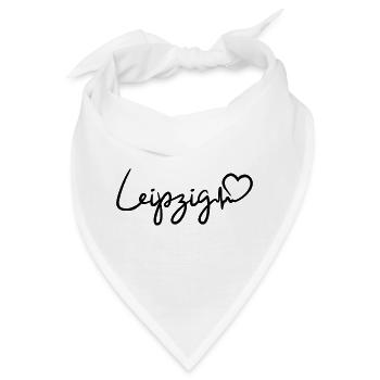 Leipzig Herzschlag - Bandana - Weiß - Vorne