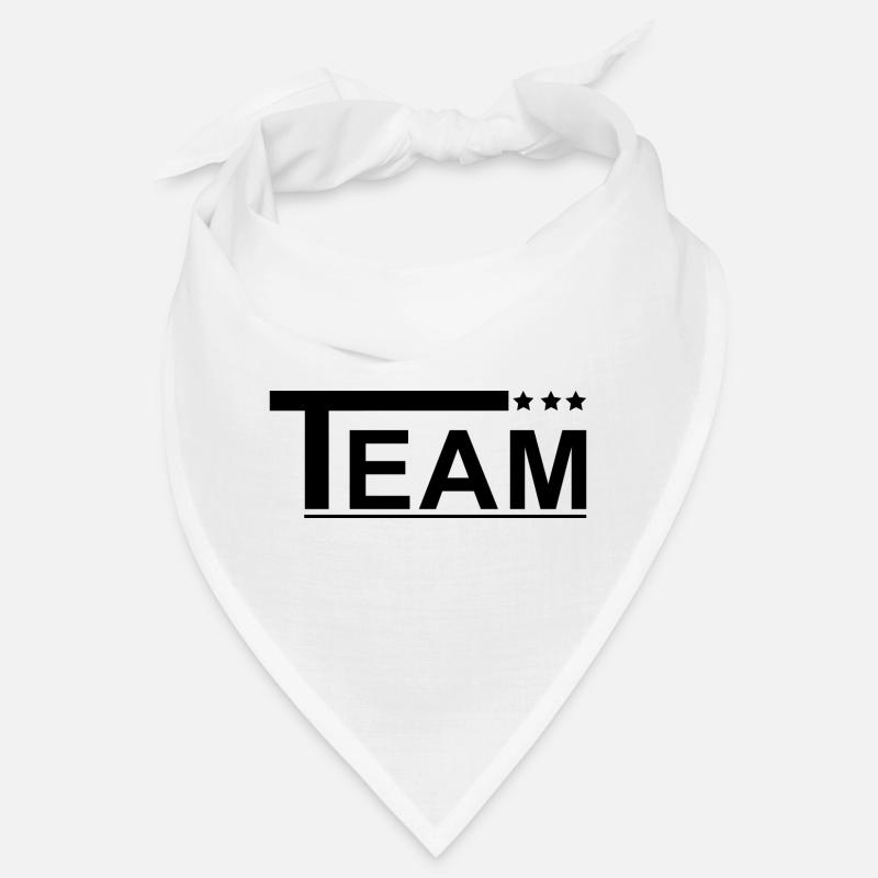 Team mit Sternen schwarz Bandana