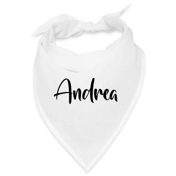 Vorname - Andrea - Bandana - Weiß - Vorne