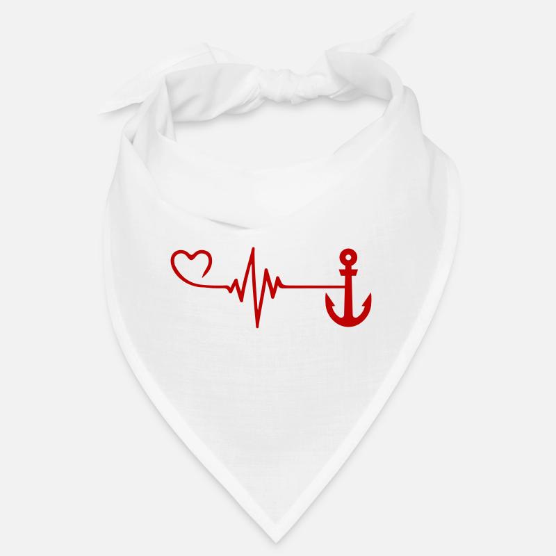 Anchor Pulse Heart Bandana