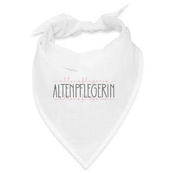 Altenpflegerin Geschenk Pflegerin Altenheim Beruf - Bandana - Weiß - Vorne