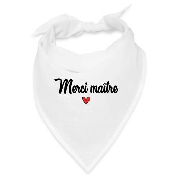 MEISTER. MEISTER. VIELEN DANK. DANKE, MEISTER. MEISTER - Bandana - Weiß - Vorne