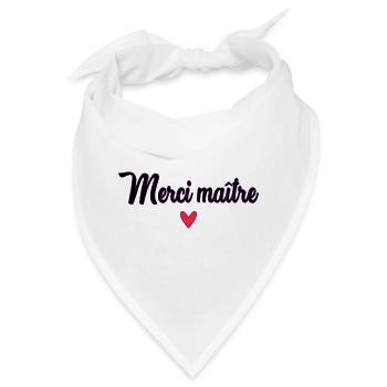 MEISTER. MEISTER. VIELEN DANK. DANKE, MEISTER. MEISTER - Bandana - Weiß - Vorne