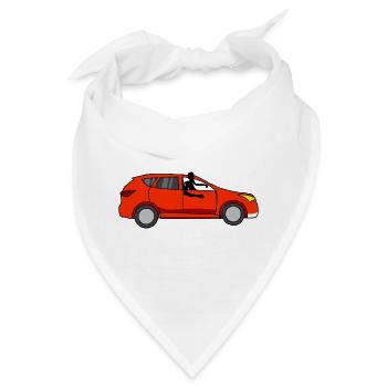 Mit dem Auto Simone - Bandana - Weiß - Vorne
