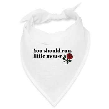 Run Baby Run – Dark Booktok Design - Bandana - Weiß - Vorne