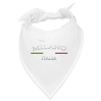 Design Cuisine Milano Italien - Bandana - Weiß - Vorne