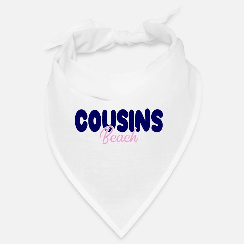Plage Cousins – Audacieuse et douce - Bandana - blanc