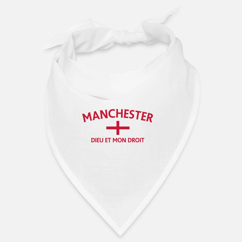 T-shirt à devise du drapeau de Manchester Bandana