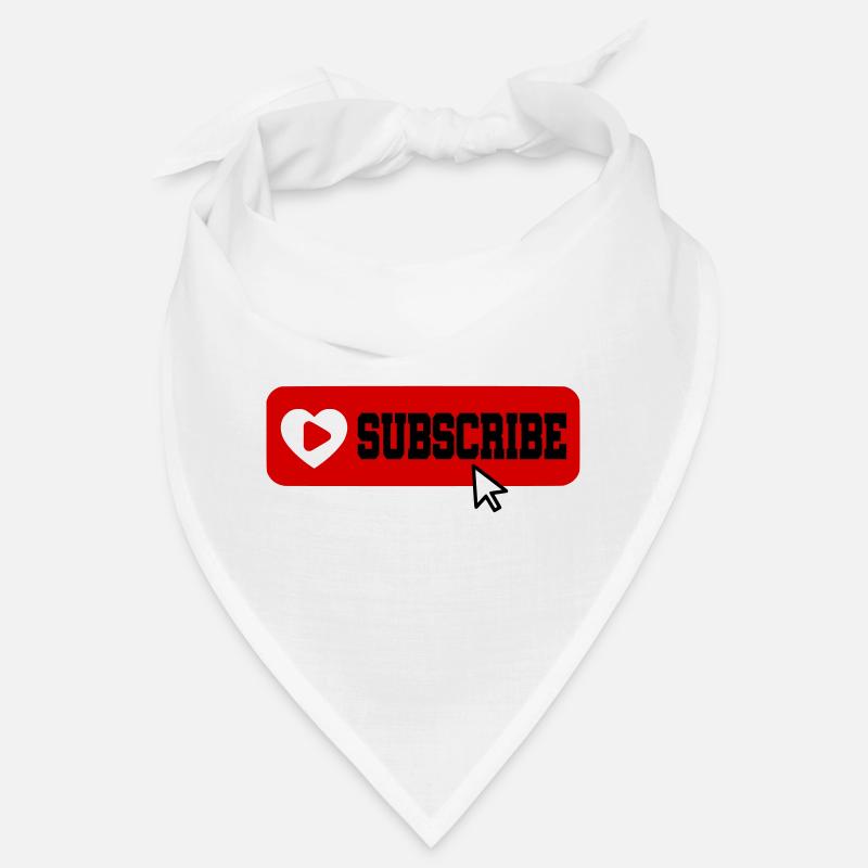 Fabulous YouTube Channel Subscribe Button Icon Bandana