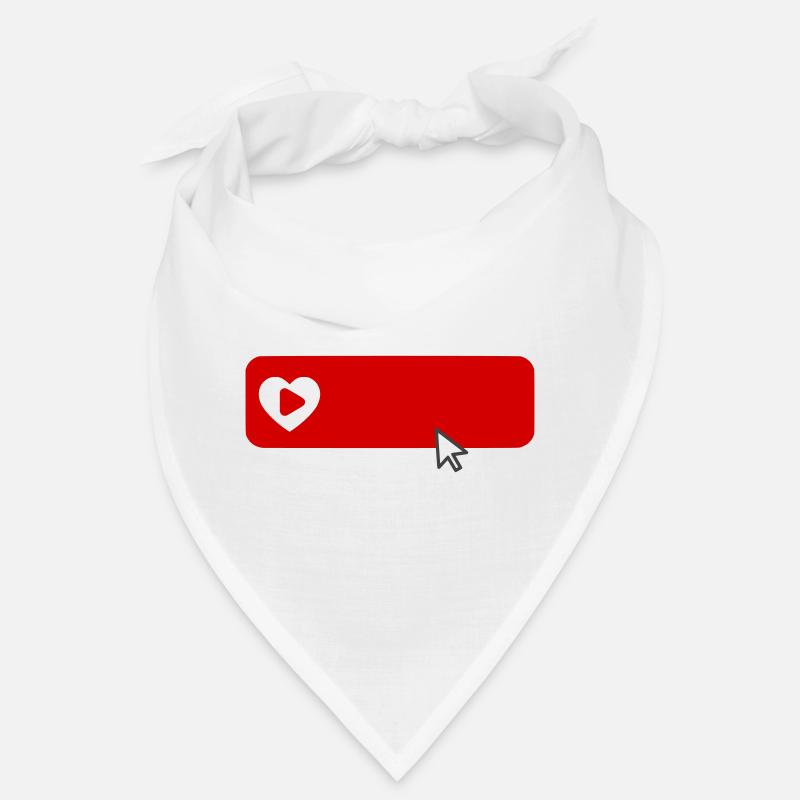 Cool YouTube Inspired Subscribe Flat Icon Bandana