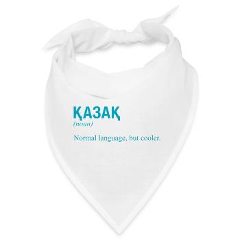Kazakh language Kasachstan - Bandana - Weiß - Vorne