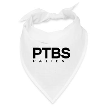 PTBS Patient Posttraumatische Belastungsstörung - Bandana - Weiß - Vorne