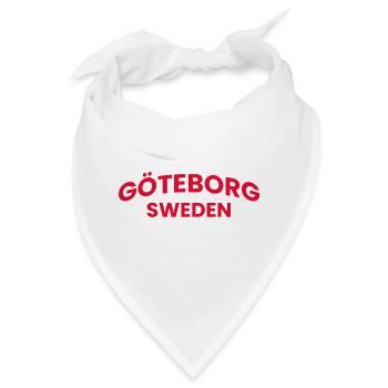 Göteborgs Rote Typografie - Bandana - Weiß - Vorne