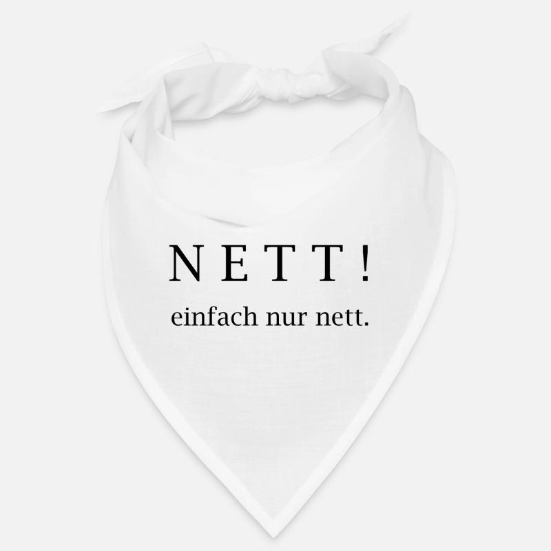 Nett! einfach nur nett. - Bandana - Weiß