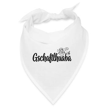 Gschaftlhuaba – Bayerischer Besserwisser - Bandana - Weiß - Vorne