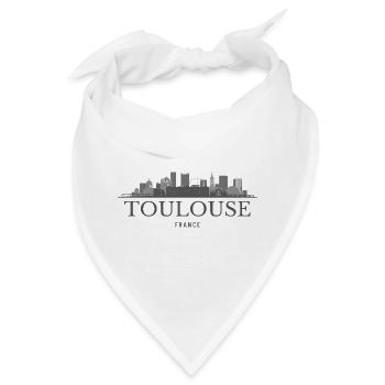 Toulouse, Frankreich, Toulouses Skyline - Bandana - Weiß - Vorne