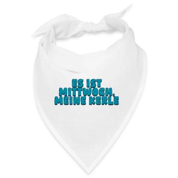 Es ist Mittwoch meine Kerle - Bandana - Weiß - Vorne